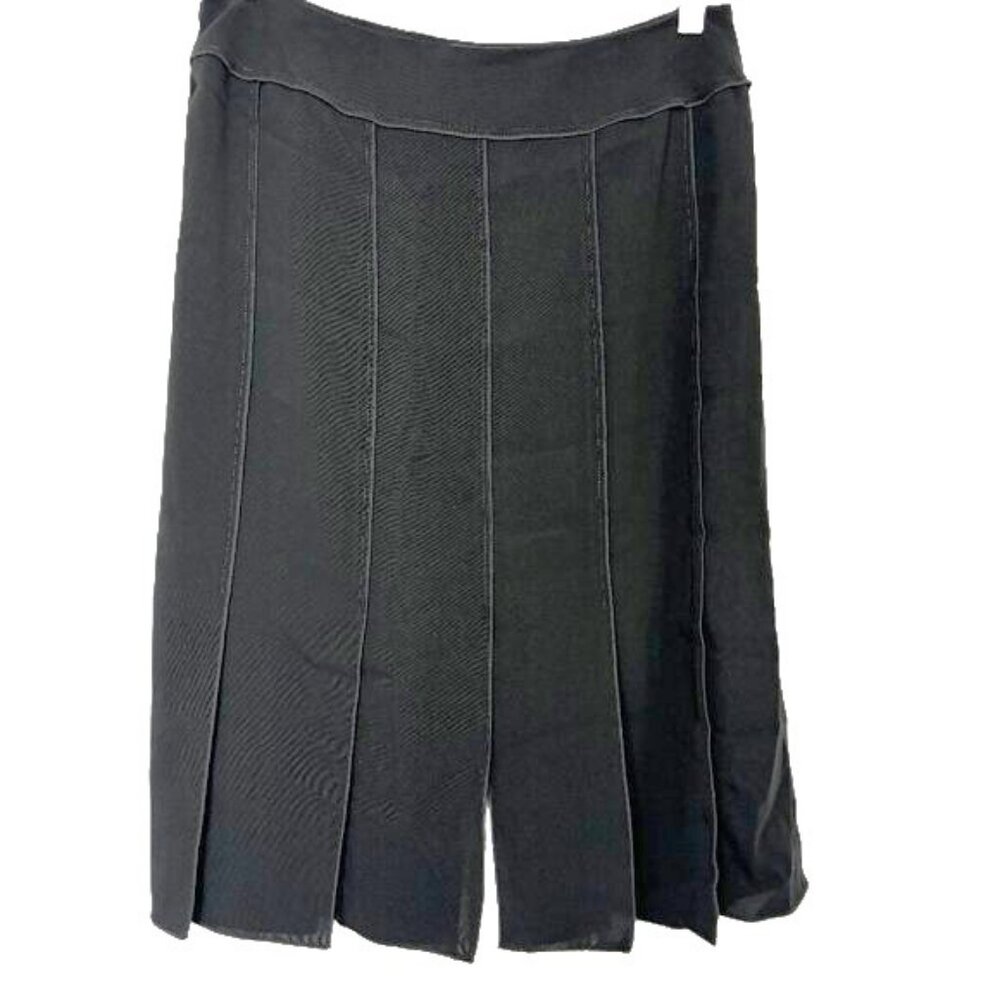 Drama  Paneled Black Knit Slit  bottom Vtg